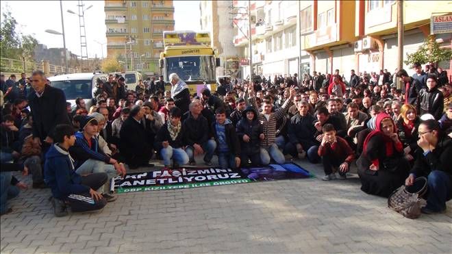 Kızıltepe`de elektrik kesintisi protestosu