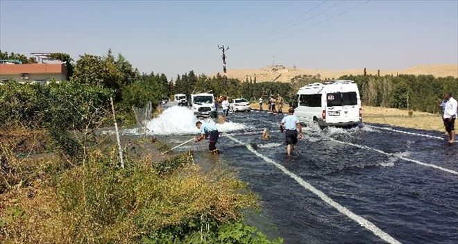 Nusaybin´de içme suyu borusu patladı