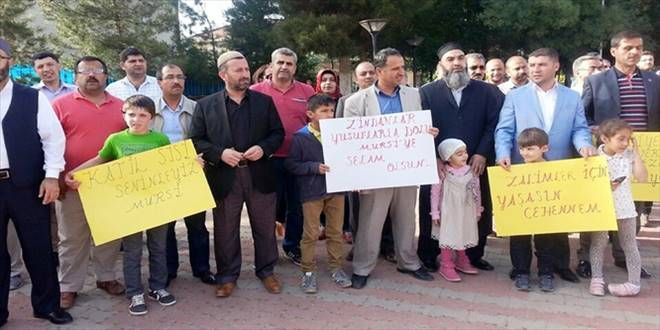 Mursinin İdam Kararı Midyat'ta Protesto Edildi