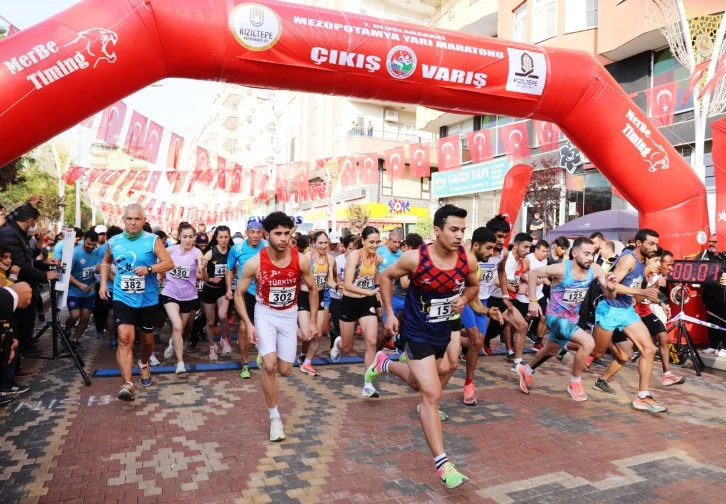 1.Uluslararası Mezopotamya Yarı Maraton Koşusu yapıldı