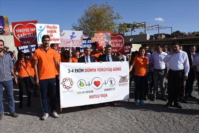 Mardin´de Dünya Yürüyüş  Günde Diyabete dikkat çekildi..