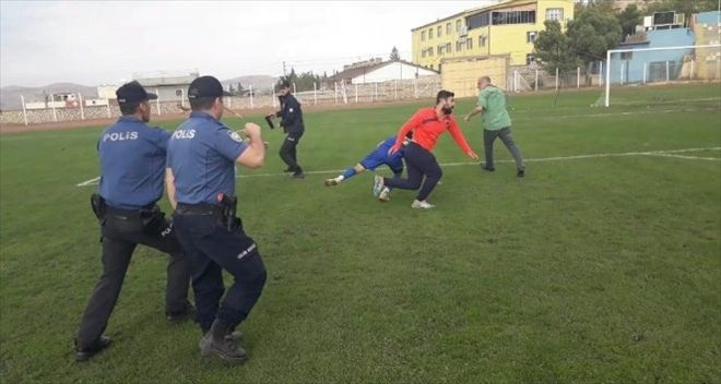 Mardin 1. Amatör Ligi maçında kavga