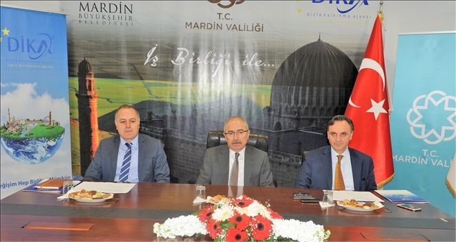 Mardin Valiliği, Büyükşehir Belediyesi ve DİKA arasında 10 milyonluk Destek Protokolü İmzalandı