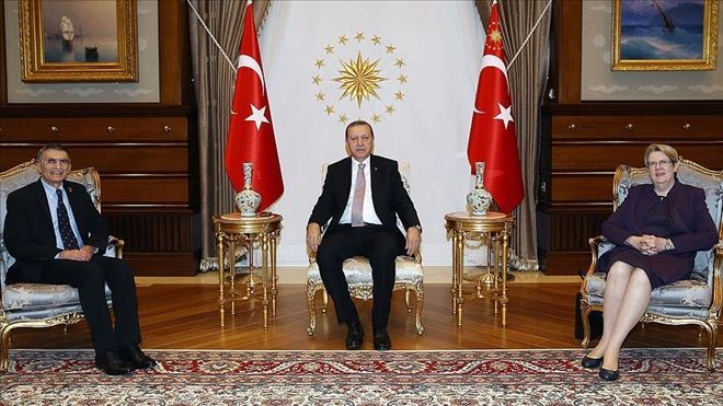 Erdoğan, Nobel Ödüllü Sancar´ı kabul etti