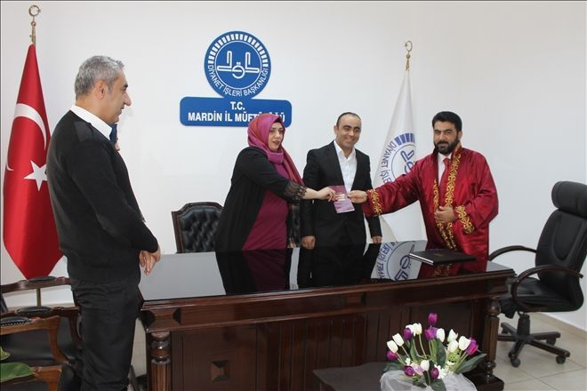 Mardin Müftüsü İlk Resmi Nikahı Kıydı.