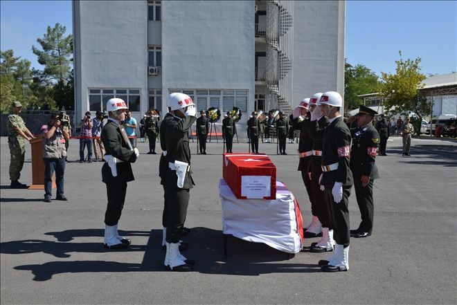 Şehit korucu için tören düzenlendi