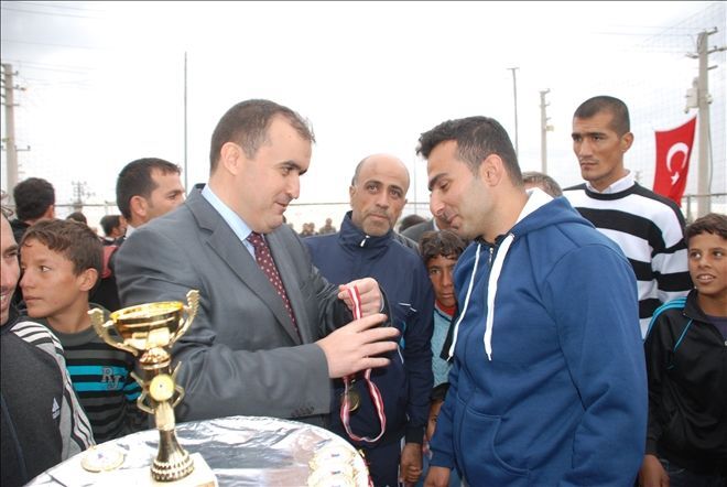 Midyat´taki çadır kentte futbol turnuvası