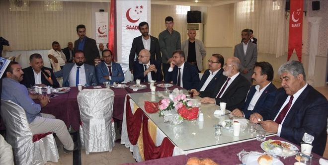 Saadet Partisi Genel Başkanı Temel Karamollaoğlu Mardin´e geldi.