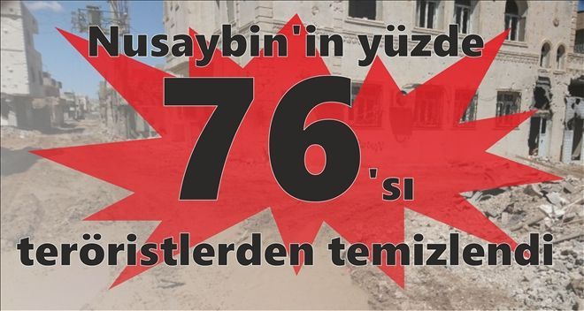 Nusaybin´in yüzde 76´sı teröristlerden temizlendi