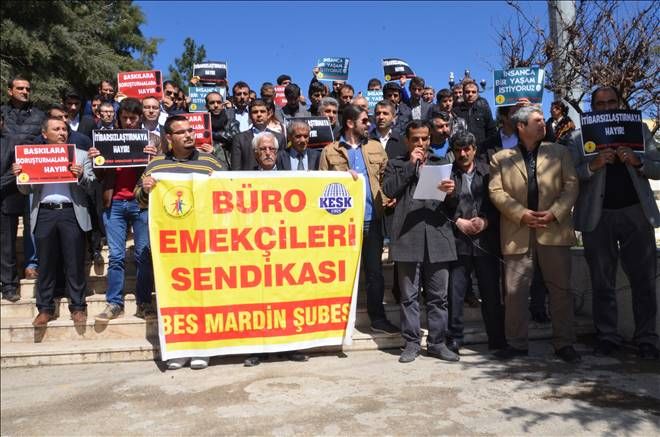 BES üyelerine açılan soruşturma protesto edildi