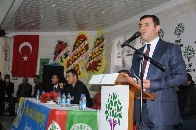 HDP Eş Genel Başkanı Demirtaş Mardin`de