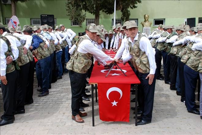 Midyatta 123 Geçici Köy Korucusu Yemin Ederek Görevine Başladı