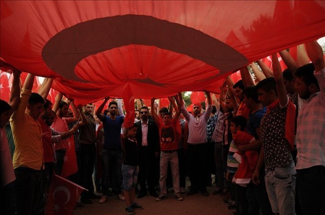 Mardin´de saldırılar protesto edildi