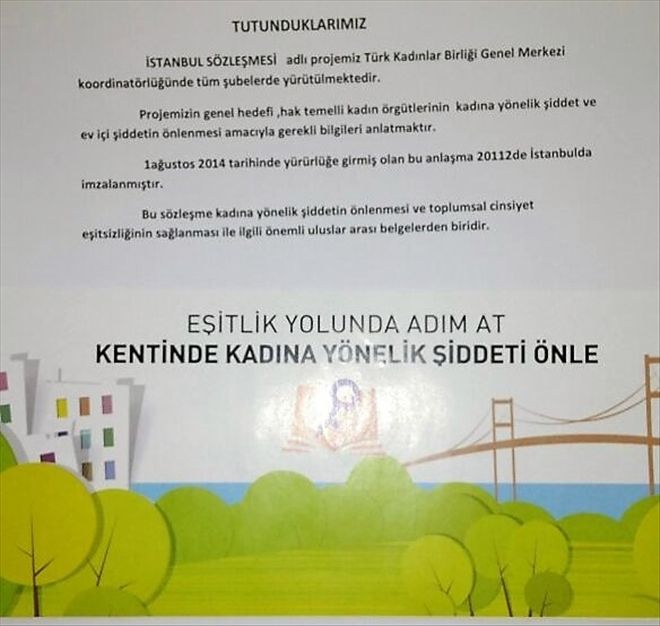 Türk kadınlar Birliği Proje Bildirisi Yayımladı.
