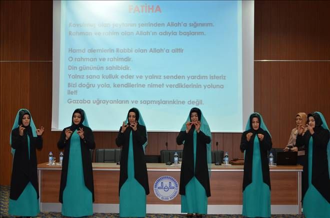 Mardin`de işitme engelliler için hatim programı