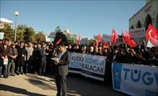 Mardin Kudüs için ayakta,Mardin´den Siyonistlere sert tepki