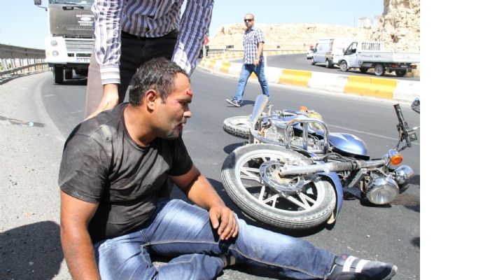Mardin'de Motosiklet Kazası