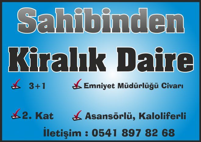 Sahibinden Kiralık Daire