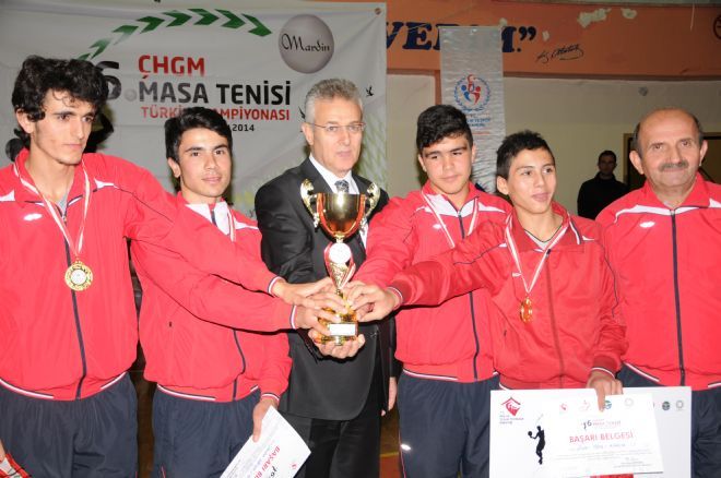 "6. Türkiye Masa Tenisi Şampiyonası" sona erdi