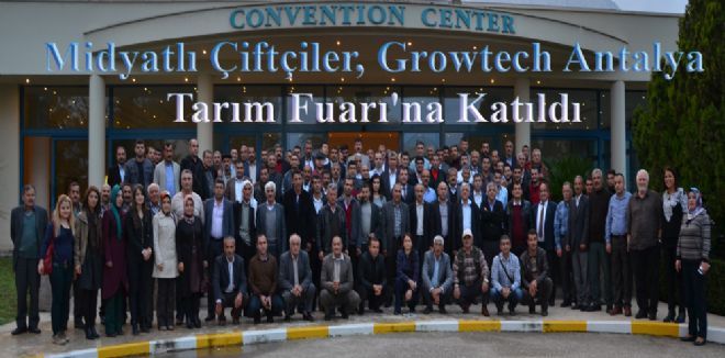 Midyatlı Çiftçiler, Growtech Antalya Tarım Fuarı`na Katıldı