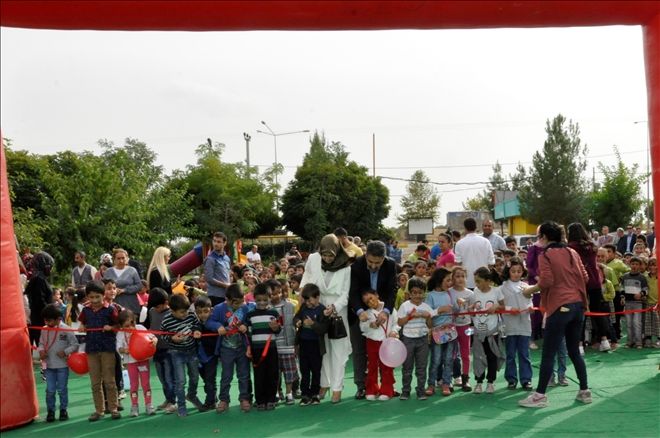 Ömerli belediyesinde çocuklara oyun merkezi