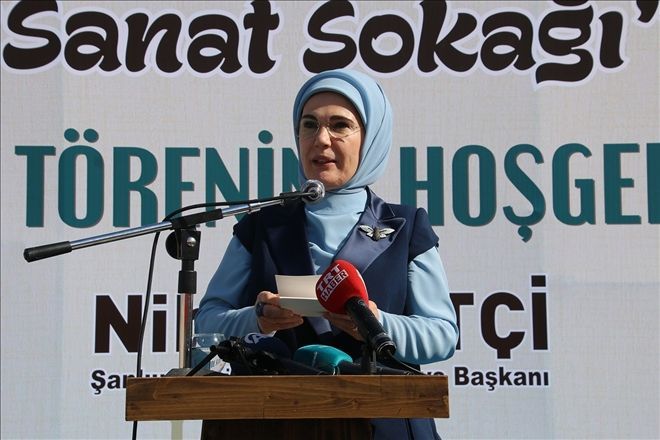 Emine Erdoğan, Kültür ve Sanat Sokağı´nın açılışını yaptı