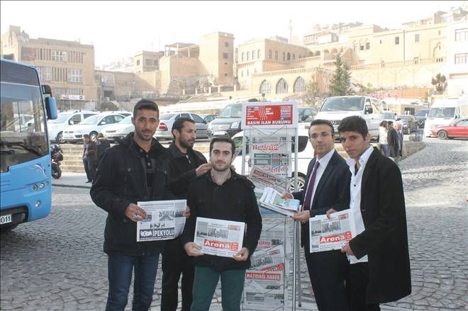 BİK Mardin Şubesi`nden ücretsiz gazete standı