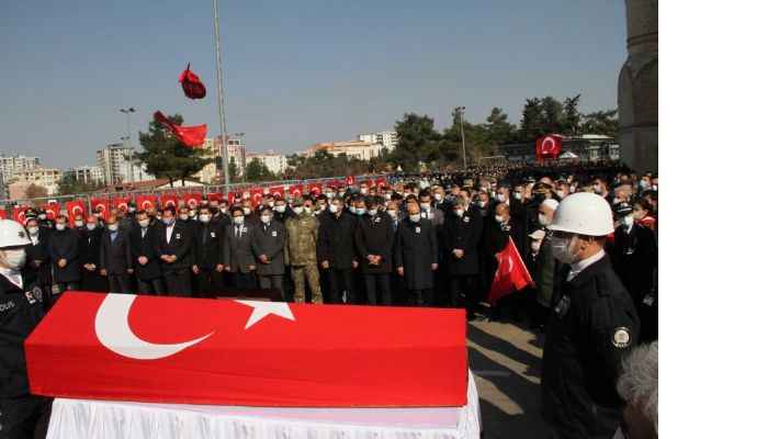 Mardin Şehidini Uğurlardı