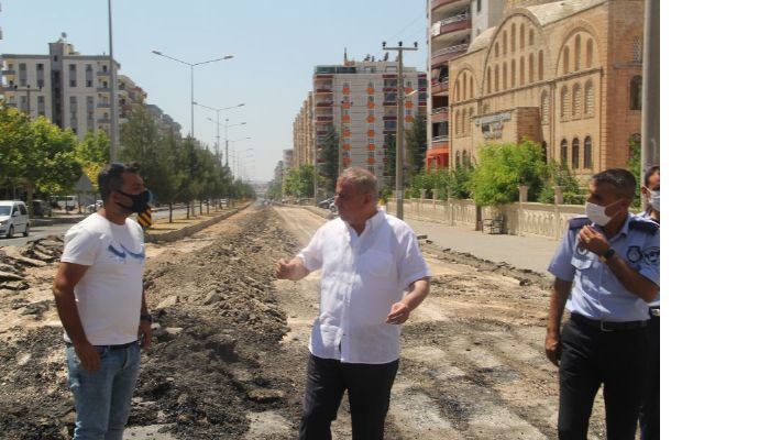 Başkan Şahin, Asfalt çalışmalarını denetledi