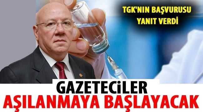 Gazetecilere COVİD-19 Aşı önceliği