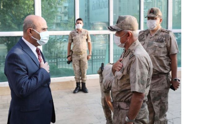 Jandarma Genel Komutanı Orgeneral Çetin, Vali Demirtaş'ı ziyaret etti