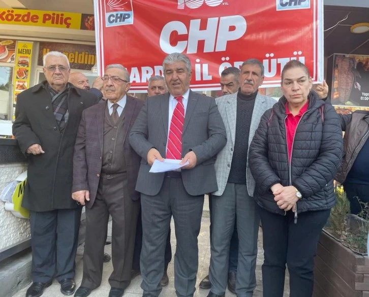 CHP İl Başkanı Duyan “Artık Yeter” dedi.