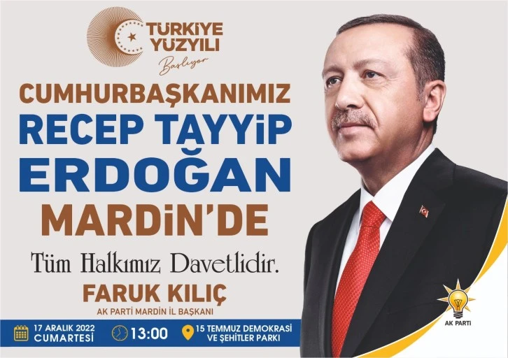 Cumhurbaşkanı Erdoğan Mardin'de