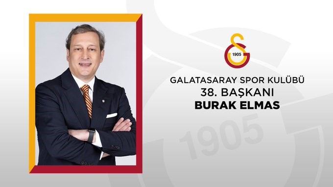 Galatasaray'ın  Yeni Başkanı Burak Elmas oldu