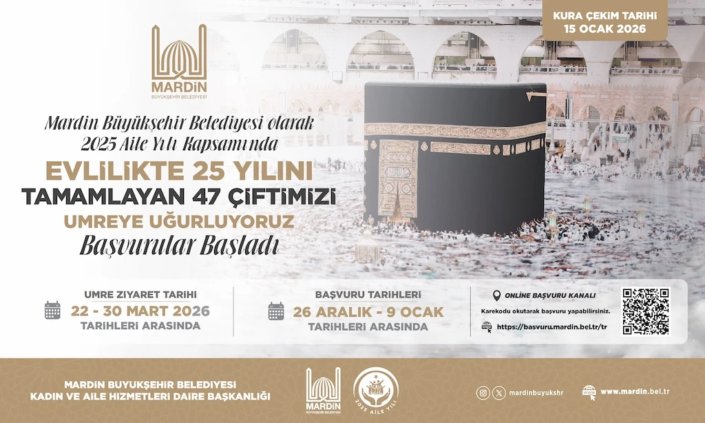 Mardin Belediyesi 47 &Ccedil;ifti Umre'ye g&ouml;nderecek
