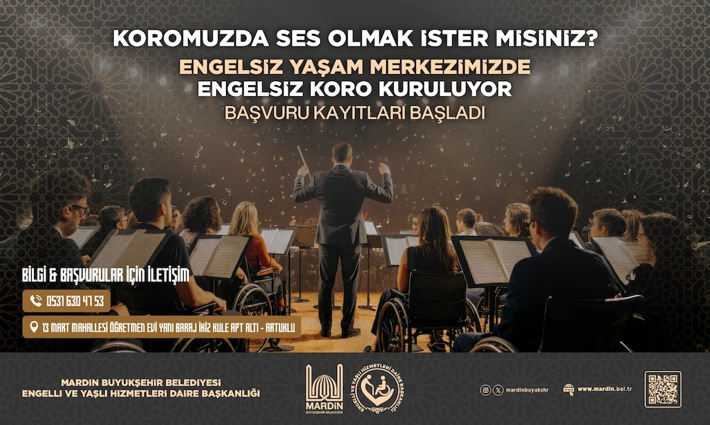 Mardin B&uuml;y&uuml;kşehir Belediyesi&rsquo;nden &ldquo;Engelsiz Koro&rdquo; Projesi