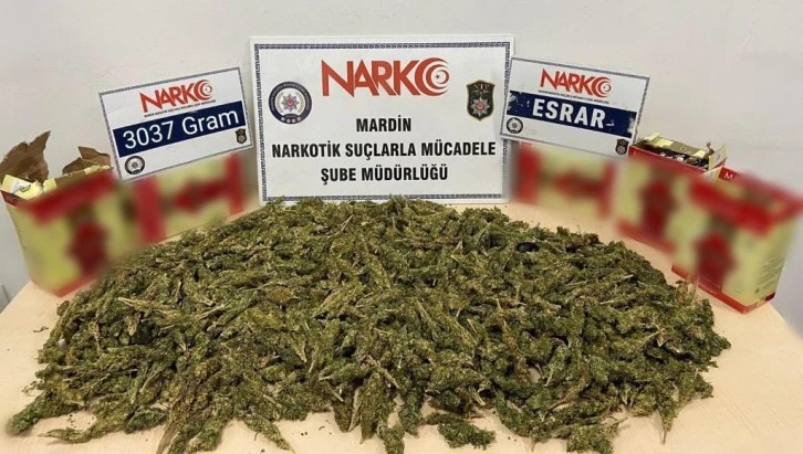 Mardin'de 4 kilo 600 gram uyuşturucu ele geçirildi