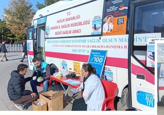 Mardin&rsquo;de Mobil Sigara Bırakma Polikliniği Hizmete Başladı