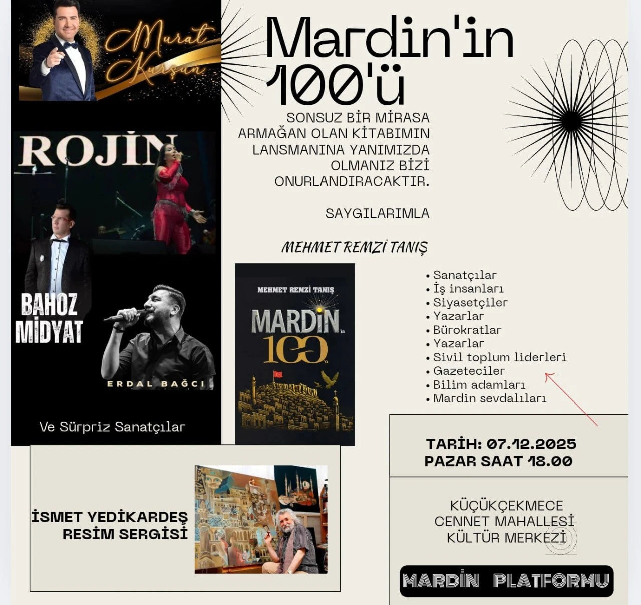 &ldquo;Mardin&rsquo;in 100&rdquo;&uuml; Kitabı G&ouml;rkemli Bir Tanıtımla Okurla Buluşacak