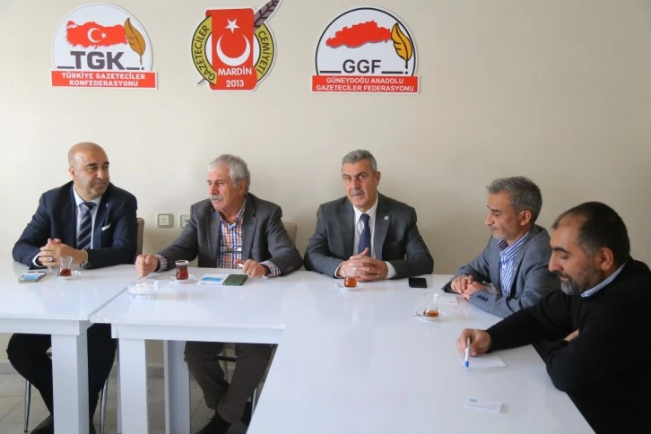 Mardin İYİ Parti Yönetiminden, Gazetecilere Ziyaret 
