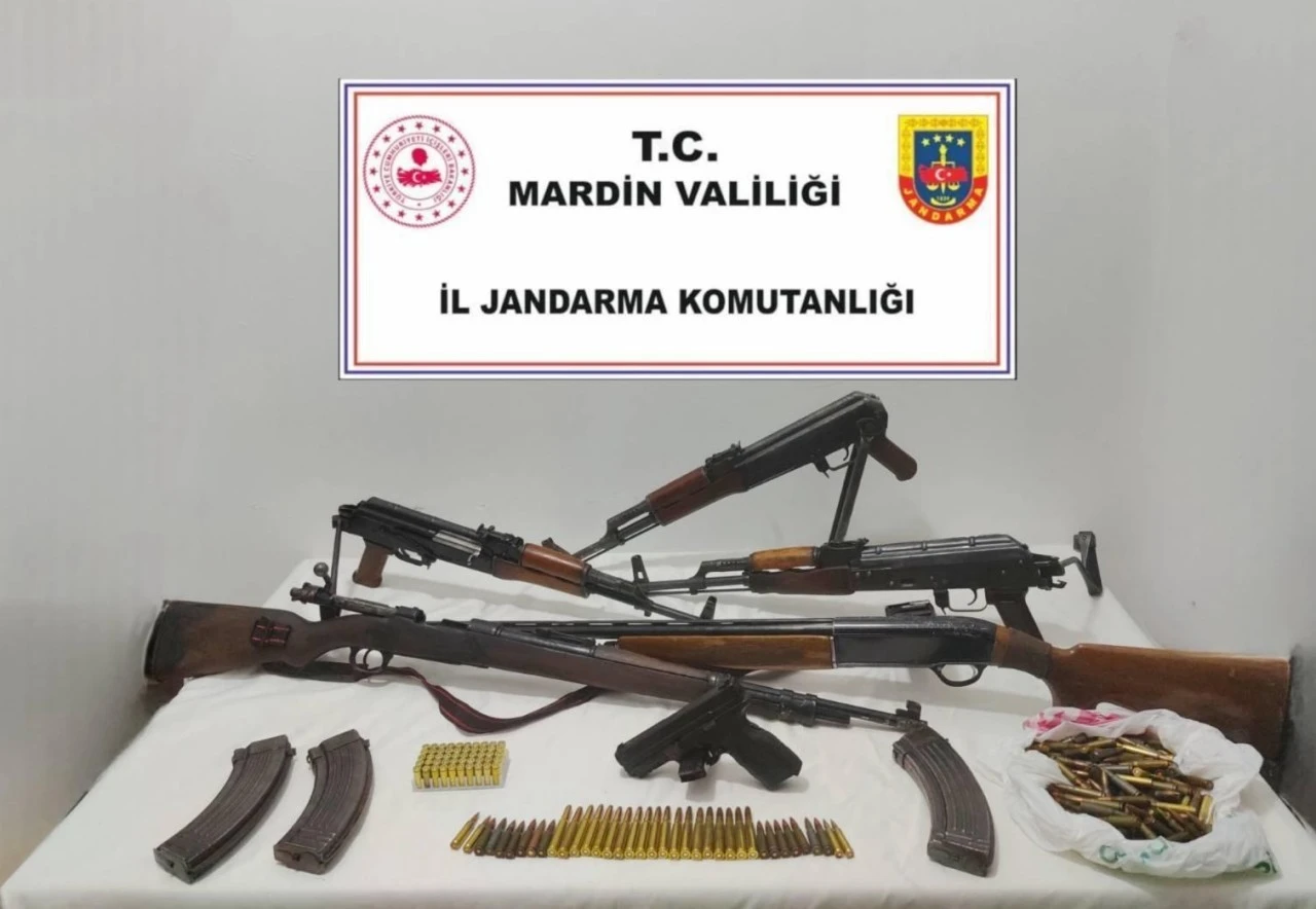 Mardin'de Jandarma Silah ele geçirdi