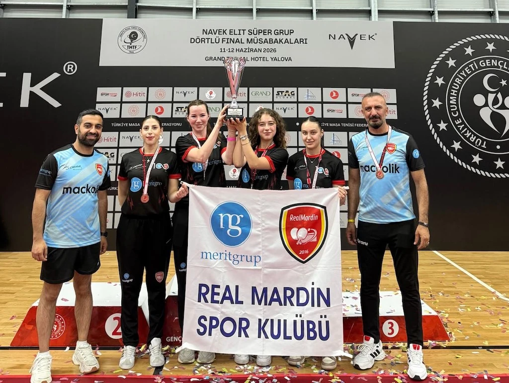 Merit Grup Real Mardin&rsquo;den T&uuml;rk Masa Tenisine Damga Vuran Başarı