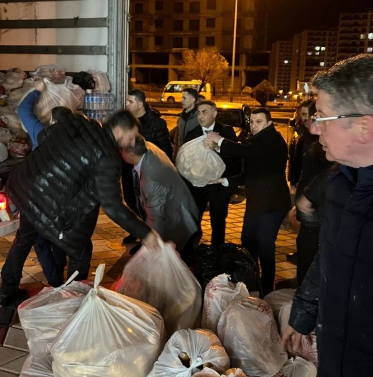 MTSO Başkanı Çelik TOBB Başkanı Hisarcıklıoğlu ile Deprem Bölgesinde