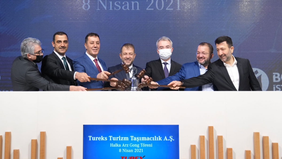 Tureks Turizm'in hisseleri için 'gong' töreni