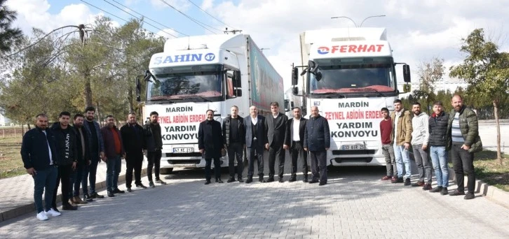 Zeynel Abidin Erdem Yardım Konvoyu Deprem Bölgesine Hareket etti