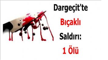 Dargeçitte Bıçaklı Saldırı: 1 Ölü