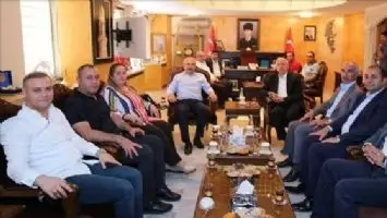 Ak Parti MKYK &Uuml;yesi Orhan Miroğlu&acute;ndan Vali Yaman&acute;a ziyaret