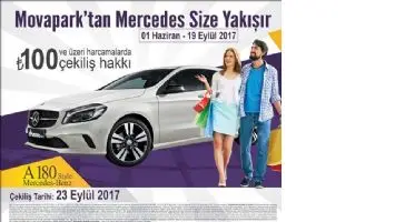 MOVAPARK M&uuml;şterilerine Mercedes Araba verecek