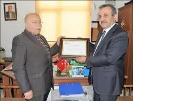 Maliye Bakanından K&ouml;yan&acute;a Teşekk&uuml;r Belgesi