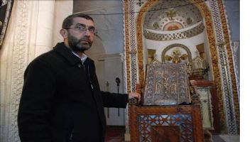 Midyat`ta Kilise&#039;den çalının el yazmalı İncil bulundu